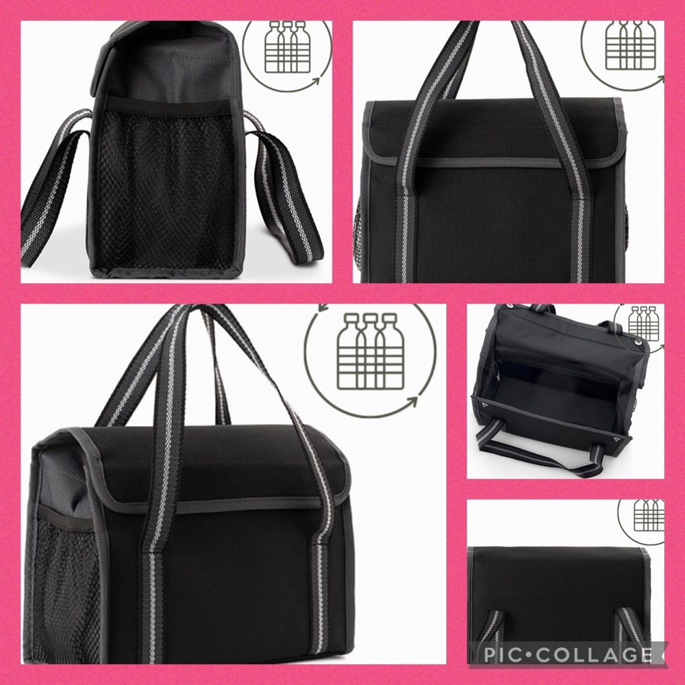 Hanging Car Organizer - Black Color-block